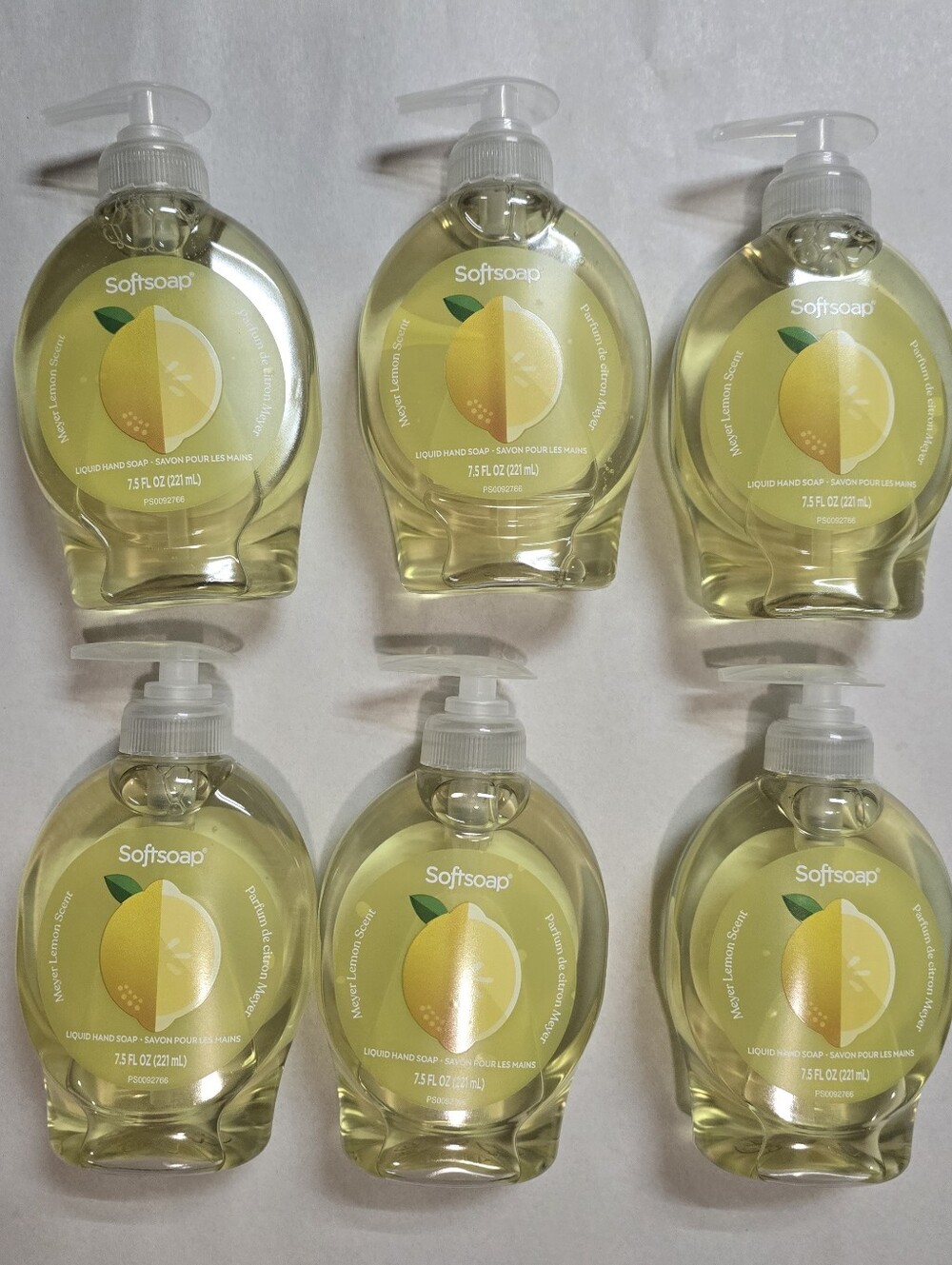 Softsoap Meyer Lemon Scent Hand Soap Set Of 6 Limited Edition 7.5oz Bathrooms